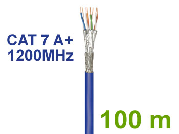 100cat7 Cable rseau double blind 100m CAT 7A PIMF SSTP 1200Mhz SFTP pour installation fixe