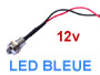 Voyant mtal  LED bleu 12v ultrabrillant  visser