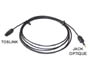 Cable cordon optique SPDIF L=2m JACK male 3.5mm vers Toslink pour ordinateur portable pc et mac