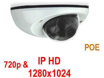 avm311 Camera mini dome IP AVTECH haute dfinition 1280x1024 compatible smartphone Android / iphone EAGLE EYES avec POE