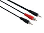 Cordon audio stereo jack 3.5 vers 2 rca L=1.5m pour PC vers ampli stro