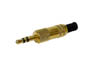 FICHE JACK MALE 3.5mm STEREO DORE  souder