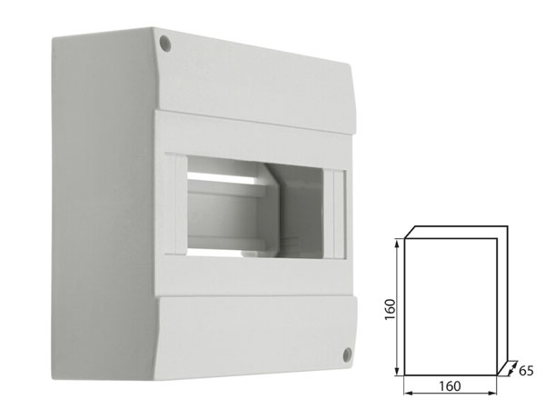 db108w Coffret tableau electrique de distribution en largeur RAIL DIN 8 modules