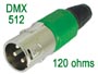 Bouchon DMX  XLR 3 points de terminaison 120 ohms