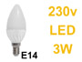 AMPOULE LED 3w E14 230V blanc chaud haute luminosit 250lm - promo -