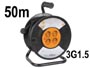 Rallonge électrique 230v sur enrouleur avec cable 50m  3G1.5