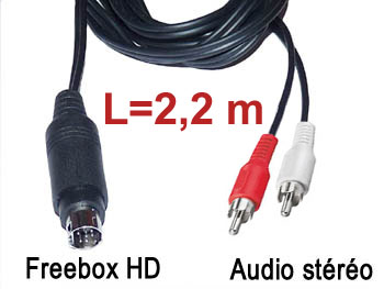exemple de câble adaptateur pour sortie audio 