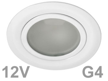 gavi810 Spot encastrable blanc halogene 12v G4 10w pour faux plafond faible paisseur