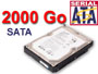 Disque dur 2000Go 2To SATA certifi en usage vido-surveillance 24H/24