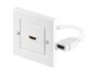 Plastron prise murale hdmi encastrable blinde