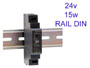 Alimentation transformateur 230v vers 24v pour tableau electrique en rail DIN compatible LED jusqu'à 15w