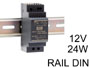 Alimentation transformateur 230v vers 12v pour tableau electrique en rail DIN compatible LED jusqu' 24w