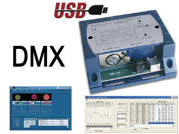 k8062 KIT lectronique Velleman  souder : Interface Controleur DMX 512 canaux sur pc via USB pour Rgie de lumire