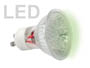 AMPOULE LED VERTE 230V type GU10