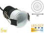mini spot encastrable LED 5w 230v CCT 2700k - 4000k - 6000k faible diamètre 40mm spécial chevron de véranda et faux plafond
