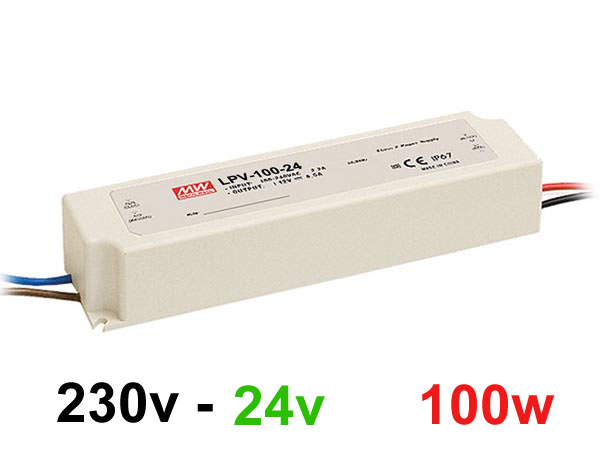 lpv10024 Alimentation transformateur tanche ip67 isol 230v vers 24v spcial LED jusqu' 100w