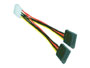 Cable doubleur d'alimentation PC molex 5.25 male vers 2 x SATA