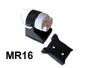 DOUILLE MR16 / MR11 12v pour ampoule LED / power led avec support de fixation 