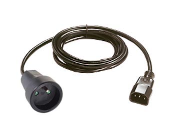 net3bn Cordon secteur fiche euro vers prise secteur standard femelle schuko L=1.8m pour onduleur et ipsecteur