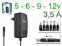 ALIMENTATION COMPACTE  DCOUPAGE AVEC 4 SORTIES SLECTIONNABLES : 5v, 6v, 9v, 12v - 3.5A - 42W max