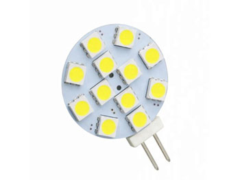 smdg4wc AMPOULE 12 x LED SMD haute puissance 300Lm 3w trs grand angle 150 BLANC FROID 6000k type G4 12V dc