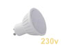 AMPOULE LED 1.2w 230V GU10 blanc chaud grand angle 120 dpolie