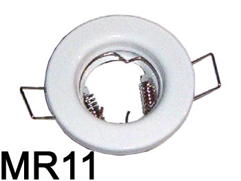 smr11w mini Spot encastrable Blanc 64mm support pour lampe MR11 12v, idal pour chevron de vranda 