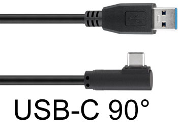 usbc90 Cordon cable USB vers USB-C coud 90 L=1m pour smartphone et tablette