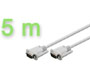 Cable VGA double blind L=5m beige