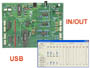 Interface USB  33 entres / sorties - analogiques + numriques ( kit K8061 mont )