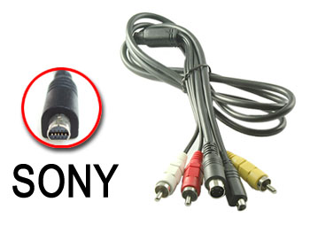 vmc15fs Cordon cable Sony audio stro + vido + Svido fiche VMC-15FS pour camescope L=1,5m