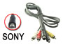 Cordon cable Sony audio stéréo + vidéo + Svidéo fiche VMC-15FS pour camescope L=1,5m
