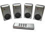 KIT de 4 prises secteur radiopilot�es sans fil avec t�l�commande