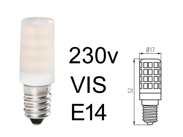 35e14 Ampoule LED compatible r�frig�rateur frigo type E14 230v 3.5w 300Lm blanc chaud 3000K 