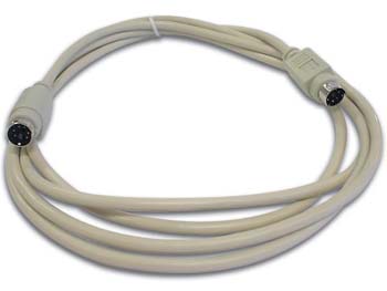 6mdin2 Cable cordon minidin 6 broches vers mini din 6 broches  male - male blind L=2m