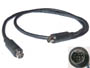 Cordon cable mini-din 9 broches male vers minidin 9 broches male blindée compatible audio video spdif L=2m