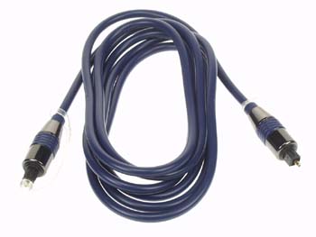 avb047_05 CORDON CABLE AUDIO HQ OPTIQUE - TOSLINK VERS TOSLINK, OD=5mm,  cable court  L=50cm