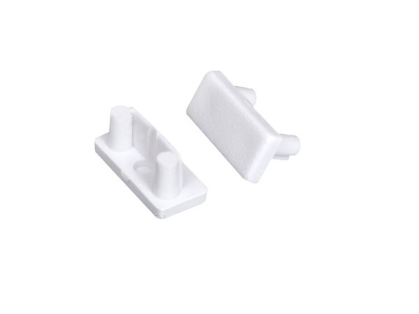 bch1w Lot de 2 bouchons blanc pour profil aluminium