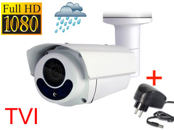 dgc1306 Caméra tube couleur extérieure TVI haute définition 1080P VARIFOCAL motorisé avec vision nocturne + Alim 12v