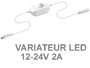 Mini variateur 12v-24v 2A pour flexible LED et ampoule halogene MR11 MR16 12v