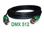 Cordon DMX XLR 3 points professionnel male - femelle - cable double blindé L= 100 mètres - très grande longueur