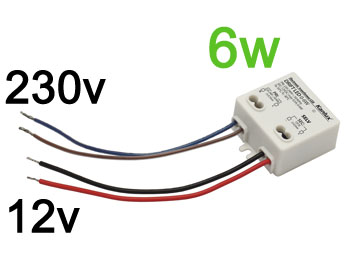 drift6 Alimentation transformateur miniature 230v vers 12v spcial LED jusqu' 6w