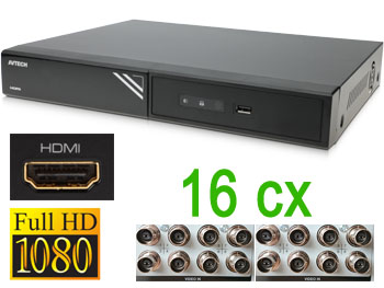 dvr16 Enregistreur Vidosurveillance H265 pour 1  16 camras BNC standard ou TVI Full HD avec connexion Internet / iphone / Android / Eagle Eyes