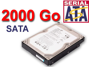 hdd2000sata Disque dur 2000Go 2To SATA certifi en usage vido-surveillance 24H/24