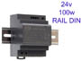 Alimentation transformateur 230v vers 24v pour tableau electrique en rail DIN compatible LED jusqu'à 100w