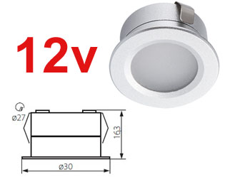 imber23520 mini spot encastrable LED 12v faible diamètre 30mm