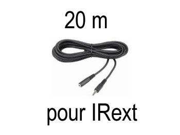 ir20m Rallonge jack mono 2.5mm male-femelle blinde pour irext et irext2  L=20m