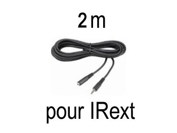 ir2m Rallonge jack 2.5mm stereo male-femelle blinde pour irext et irext2 L=2m