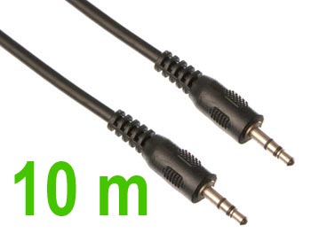jk2jk10 Cordon jack 3.5mm stro male male cable audio blind L=10m