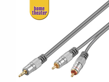 jk2rcahq Cordon audio stereo jack 3.5mm vers 2 rca L=1.5m HQ haute qualit